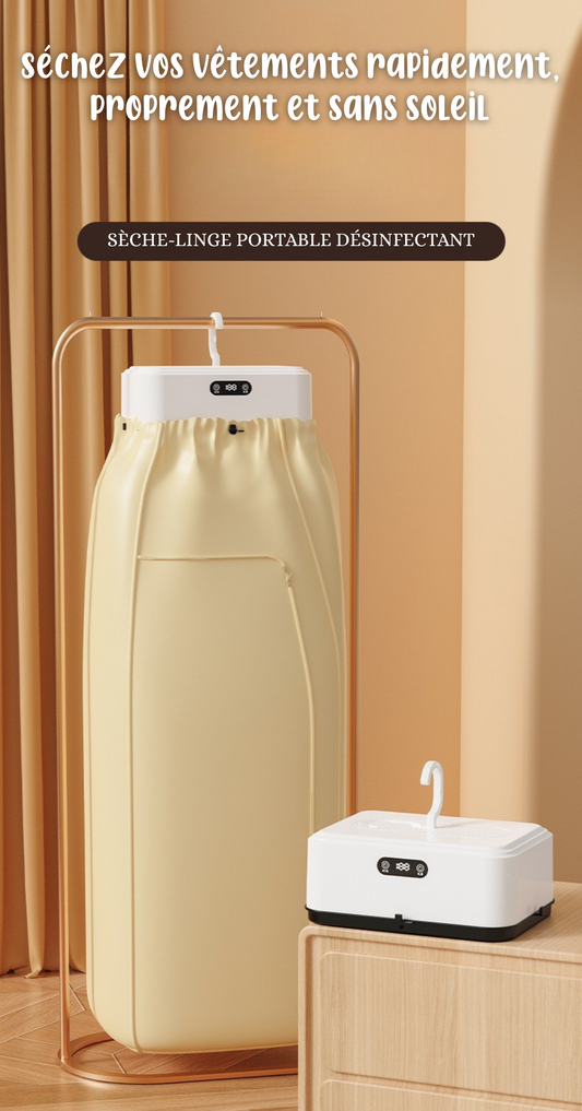 SÈCHE-LINGE PORTABLE DÉSINFECTANT